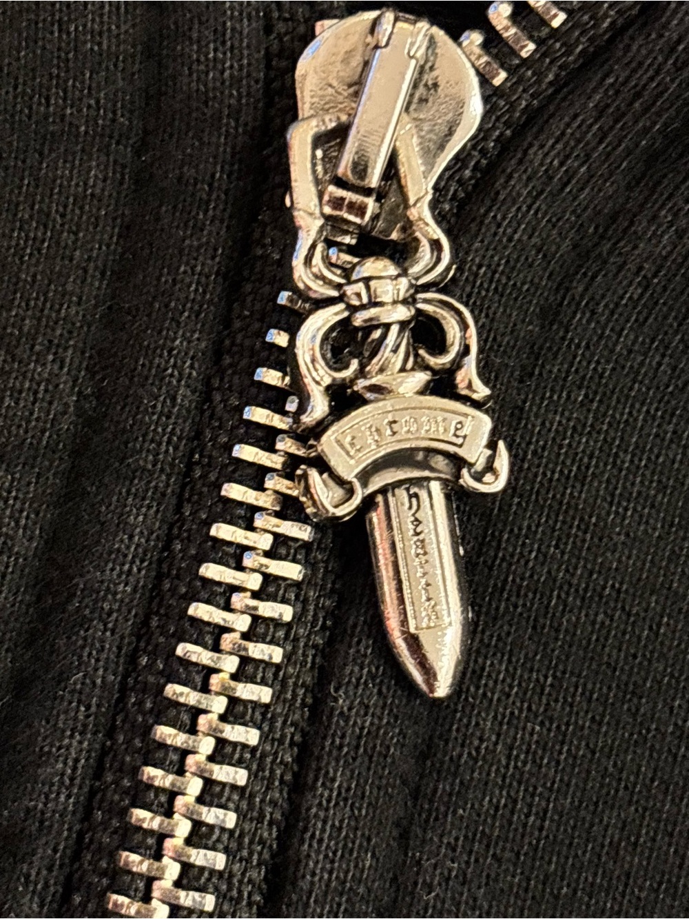 Chrome Hearts Women’s Black Zip Hoodie With Thermal Lining - Picture 4 of 7